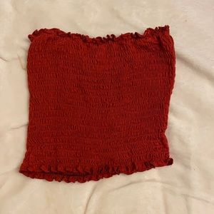 Red tube top